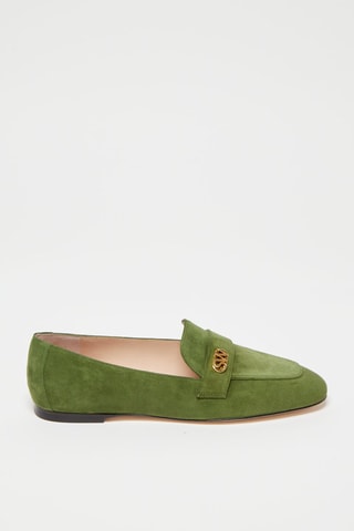Mocassins en nubuck Payson Vert - Stuart Weitzman