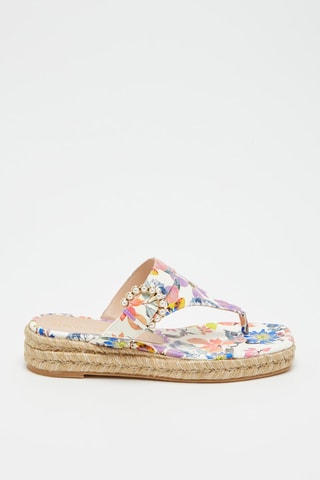 Sandales compensées en cuir Pearlbuckle - Multicolore - Stuart Weitzman