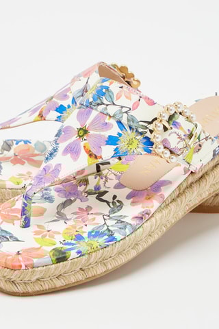 Sandales compensées en cuir Pearlbuckle - Multicolore - Stuart Weitzman