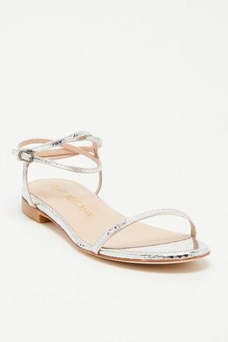 Sandales en cuir de chèvre Merinda - Argenté 