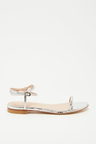 Sandales en cuir de chèvre Merinda - Argenté 