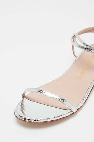 Sandales en cuir de chèvre Merinda - Argenté 