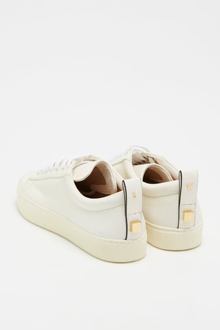 Sneakers en cuir d'agneau Adley - Crème