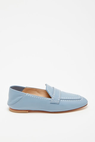 Mocassins en cuir d'agneau Wylie Min - Bleu
