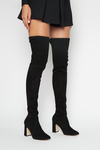Cuissardes en nubuck Kirstie Noir 