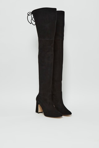 Cuissardes en nubuck Kirstie Noir 