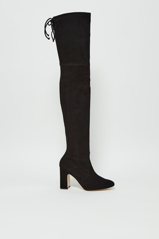 Cuissardes en nubuck Kirstie Noir 