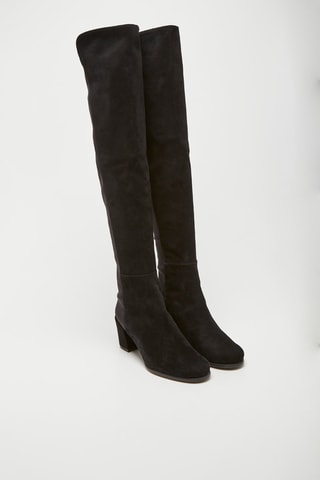 Cuissardes en nubuck City Noir 