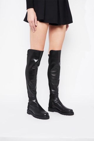 Cuissardes en cuir d'agneau 5050 Lift - Noir