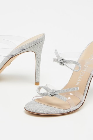 Mules à talons SW Bow - Transparent et argenté