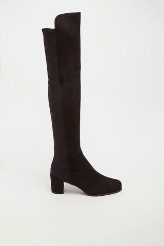 Cuissardes en cuir de chèvre City Block - Noir - Stuart Weitzman