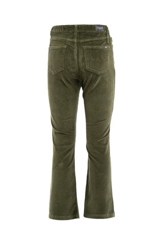 Pantalon wide legs en velours - Olive