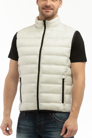 Doudoune sans manches - Blanc cassé