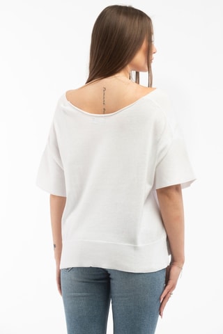 T-shirt oversize - Blanc