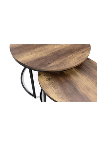 Table basses rondes gigognes Eliza - lot de 2