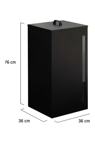 Réservoir à granules et pellets noir 45kg