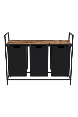 Panier à linge Elize 3 compartiments sur pieds 114L