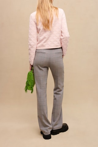 Pantalon en laine taille haute - Gris