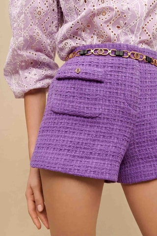 Short taille haute - Violet