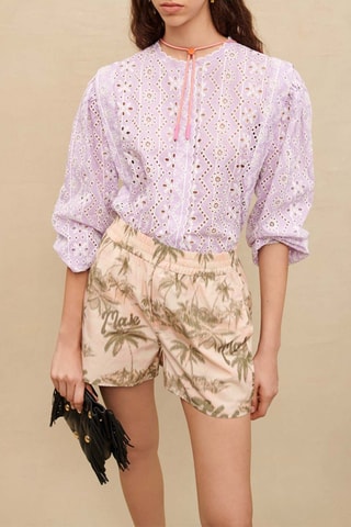 Short taille haute - Beige