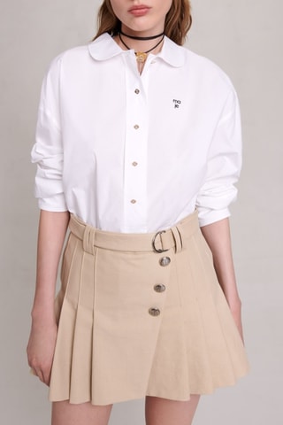 Jupe plissée - Beige