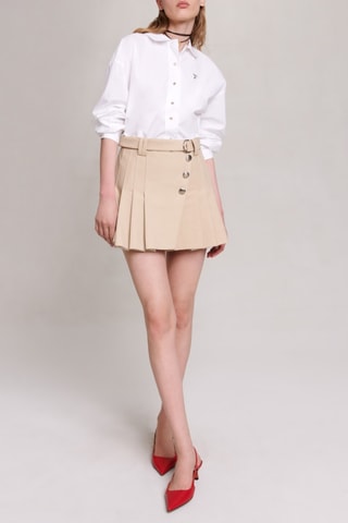 Jupe plissée - Beige