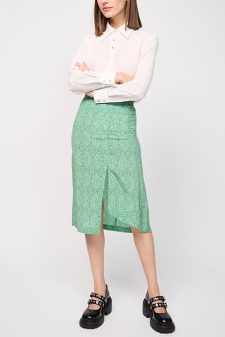 Jupe taille haute - Vert d’eau