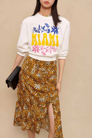 Jupe - Camel et écru