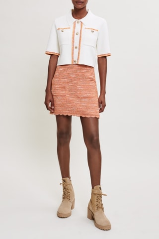 Jupe droite - Orange