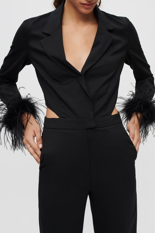 Combinaison en laine vierge - Noir 