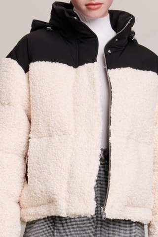 Doudoune à capuche - Écru