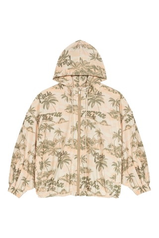 Veste à capuche - Beige et kaki