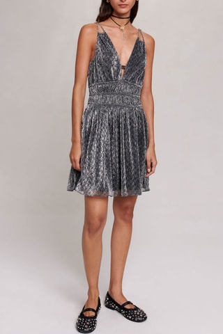 Robe sans manches - Gris métallisé