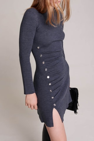 Robe pull en laine - Gris