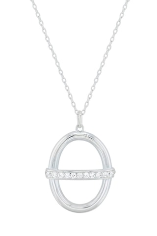 Collier Argent et zircons