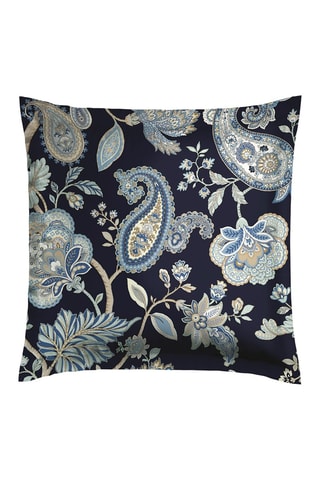 2 Katoensatijnen Kussenslopen 80 Draad/cm² Nuit indienne- Donkerblauw