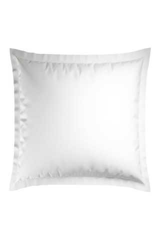 2 fronhas em cetim de algodão 80 fios/cm² Saint-Tropez - Branco e azul escuro