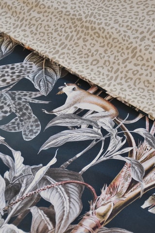 2 Katoensatijnen Kussenslopen 80 Draad/cm² Sauvage- Donkerblauw