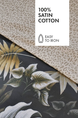 2 Katoensatijnen Kussenslopen 80 Draad/cm² Esprit jungle- Kaki