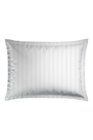 2 fronhas em cetim de algodão 80 fios/cm² Jacquard - Branco