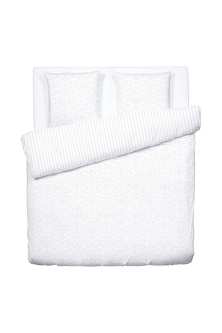 Katoensatijnen Overtrekset 120 Draad/cm² Victorian - Wit