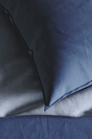 Conjunto de edredão em algodão 57 fios/cm² Uni - Azul-escuro