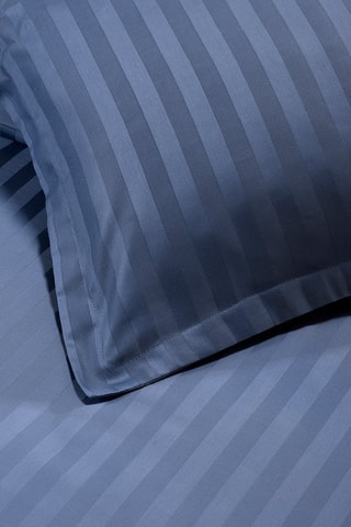 Conjunto de edredão em cetim de algodão 80 fios/cm² - Azul