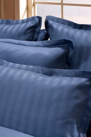 Conjunto de edredão em cetim de algodão 80 fios/cm² - Azul