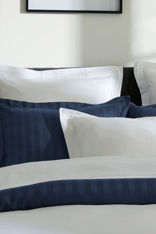 Conjunto de edredão em cetim de algodão 80 fios/cm² Saint-Tropez Branco