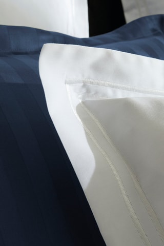 Conjunto de edredão em cetim de algodão 80 fios/cm² Saint-Tropez Branco