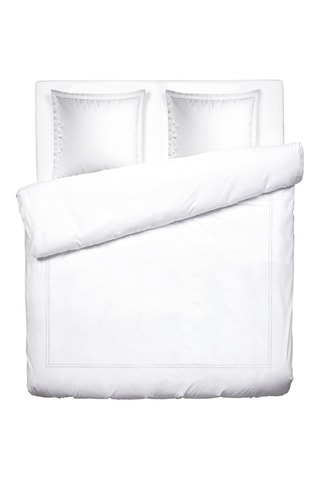 Conjunto de edredão em cetim de algodão 80 fios/cm² Saint-Tropez Branco