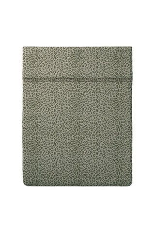 Katoensatijnen Laken 80 Draad/cm² Leopard- Kaki