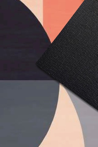 Vloerkleed Azélie Vert - Oranje en Blauw