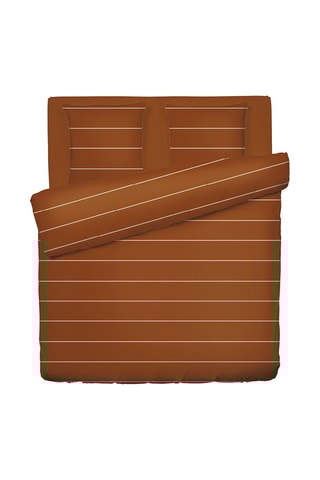 Katoensatijnen Overtrekset 80 Draad/cm² Charles- Bruin